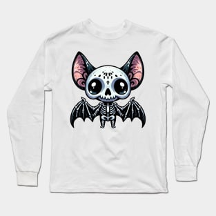Cute Bat Skeleton Long Sleeve T-Shirt